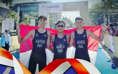 Aquathlon Putra Indonesia Juga Raih Emas di SEA Games 2025