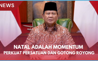 Pesan Natal Prabowo: Momentum Perkuat Persatuan dan Gotong Royong