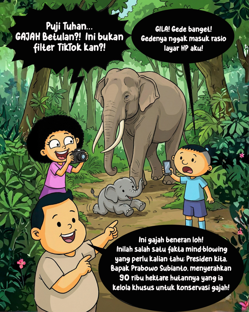 Komik Genzi Nori dan Pa Bro ke Hutan Takengon (Suray/Astakom)