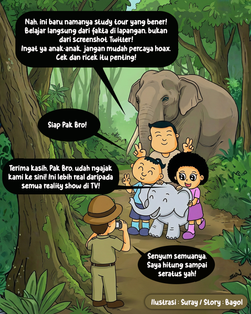 Komik Genzi Nori dan Pa Bro ke Hutan Takengon (Suray/Astakom)