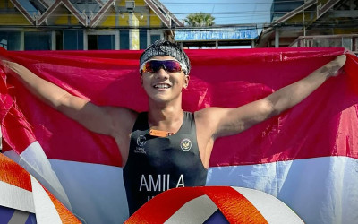 Triathlon Panen Emas, Rashif Antar Emas ke-82 Indonesia di SEA Games 2025