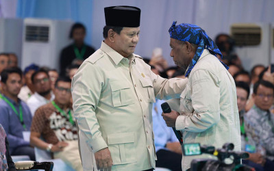 Presiden Prabowo Hadiri Akad Massal 50.030 KPR FLPP