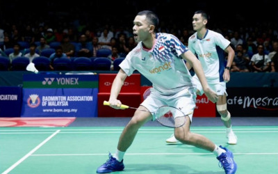 Tampil Solid, Fajar/Fikri Tundukkan Ganda India, Lanjut ke Semi Final Malaysia Open 2026