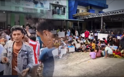 Viral!! Aksi Pengungsi Rohingya di Pekanbaru, Soroti Bantuan Biaya Hidup yang Disebut Menurun