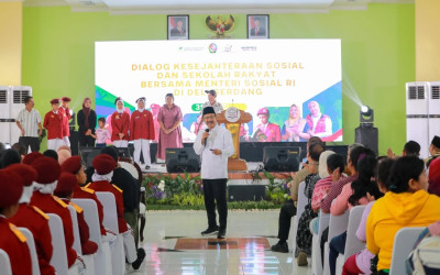 Kunjungi Sekolah Rakyat di Deli Serdang, Mensos: Sekolah Rakyat Inklusif dan Toleran