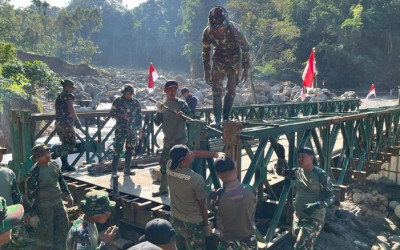 Satgas Rehabilitasi Pascabanjir Kebut Penyelesaian Puluhan Jembatan di Sumut