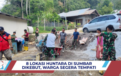 8 Lokasi Huntara di Sumbar Dikebut, Sebagian Sudah Siap Huni