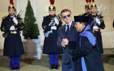 Presiden Prabowo Bertemu Presiden Macron