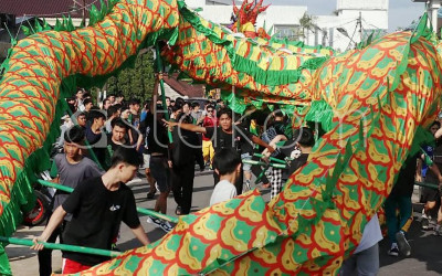 Penampilan Naga Jelang Cap Go Meh