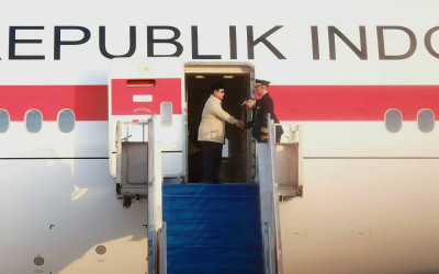 Presiden Prabowo Tiba di Halim Perdanakusuma