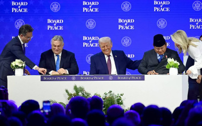 Presiden Prabowo Tandatangani Board of Peace Charter
