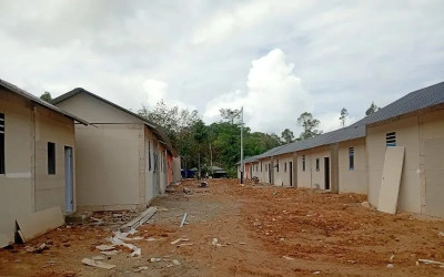 Ngebut Pembangunan Huntap di Tapanuli: Kerangka Rumah Udah Kesusun Rapi!