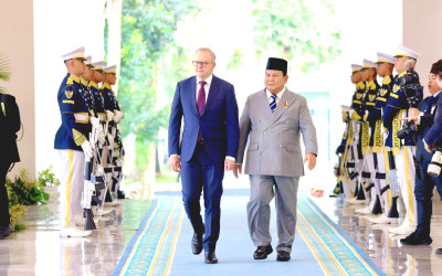 Prabowo Sambut PM Australia Anthony Albanese