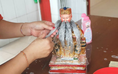 Persiapan Vihara Dharma Bhakti Menyambut Imlek di Aceh