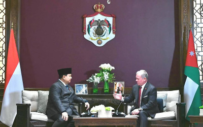 Komitmen Wujudkan Perdamaian di Palestina, Raja Yordania Puji Ketegasan Prabowo