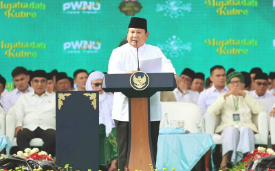 Presiden Prabowo Hadiri Mujahadah Kubro Satu Abad NU