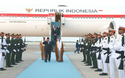 Presiden Prabowo Tiba di Abu Dhabi