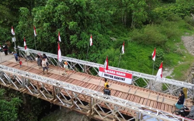 Presiden Prabowo Resmikan 218 Jembatan di Daerah Bencana dan Terpencil, Rampung 2,5 Bulan Berkat Kerja Cepat TNI