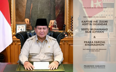 Presiden Prabowo Sampaikan Duka Cita Atas Gugurnya Tiga Prajurit TNI di Lebanon