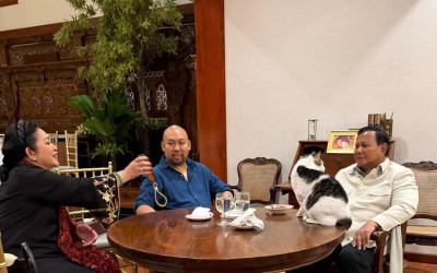 Menutup Ramadan, Presiden Prabowo Bagikan Momen Hangat Duduk Semeja Bareng Titiek dan Didit