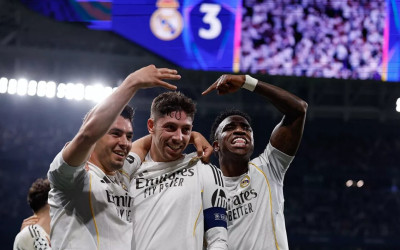 Hat-trick Valverde Bawa Real Madrid Gilas Manchester City 3-0