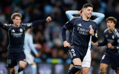 Gol Telat Valverde Bawa Real Madrid Menang atas Celta Vigo