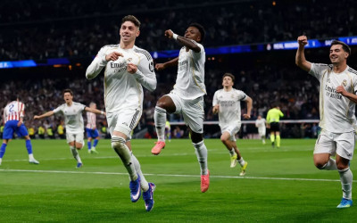 Real Madrid Taklukkan Atletico 3-2, Vinicius Jr Cetak Brace