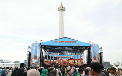 Bazar Rakyat di Kawasan Monas
