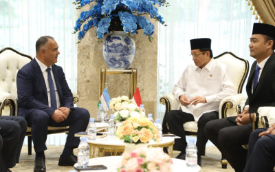 Momen Menag RI Spill Bedanya Masjid dengan Musala kepada Gubernur Samarkand