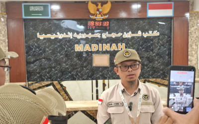 Gelombang 1 Jemaah Haji Landing di Madinah 22 April, Jalur Satset!