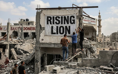 Kemlu RI Semprot Israel Gegara Spanduk Lion Rising di Reruntuhan RS Indonesia di Gaza