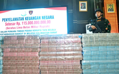 Kejati Kalbar Amankan Uang Korupsi Bauksit