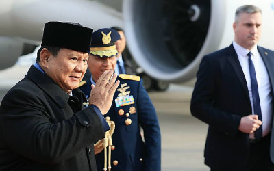 Presiden Prabowo Tiba di Moskow Rusia