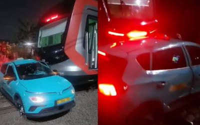 Polisi Tetapkan Tersangka Sopir Taksi Green SM Tertemper KRL di Bekasi, Driver Dinilai Lalai