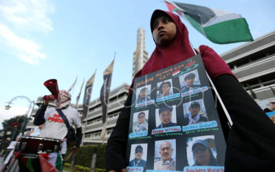 Aksi Solidaritas Tuntut Pembebasan WNI yang Diculik Israel