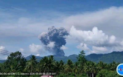 Cari 2 WNA dan 1 WNI, BNPB Warning Bahaya Nekat Mendaki Saat Erupsi Gunung Dukono