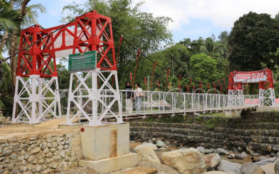 Jembatan Gantung Merah Putih Resmi Beroperasi