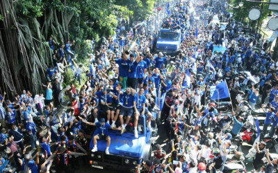 Kemeriahan Konvoi Persib Juara