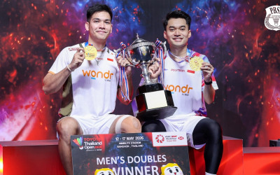 Duet Ganda Putra Leo/Daniel Comeback Langsung  Sabet Juara Thailand Open 2026