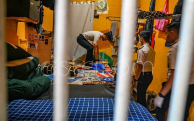 Penggeledahan di Lapas Kelas II A Palu