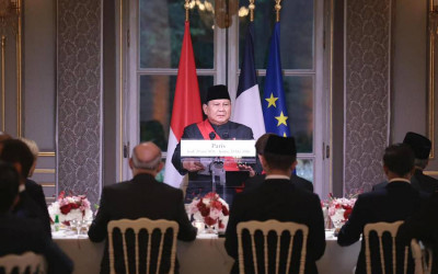Presiden Prabowo Hadiri Jamuan Makan Malam di Istana Élysée