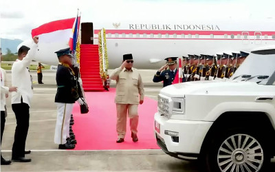 Ketika Presiden Prabowo Spill Maung Garuda Menuju Venue KTT ke-48 ASEAN di Filipina