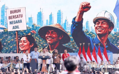 Presiden Prabowo Hadiri Hari Buruh