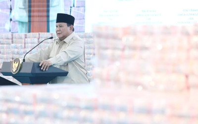 Presiden Prabowo Saksikan Penyerahan Uang Rp 10,2T