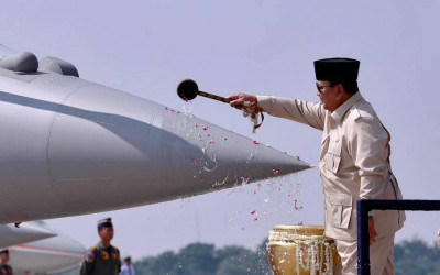 Presiden Prabowo Hadiri Serah Terima Pesawat Jet Rafale
