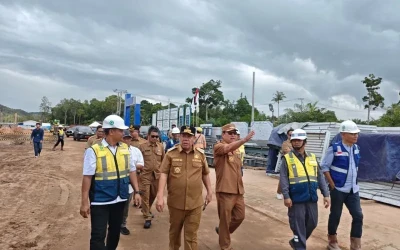 Gerak Cepat, Gubernur Babel Tinjau Lahan Sekolah Unggulan Garuda Beltim