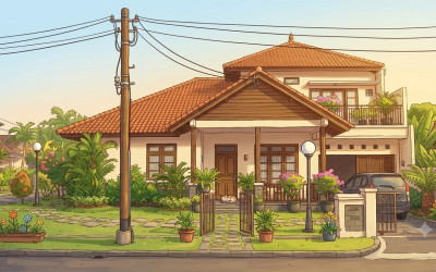 Tanpa Permisi, Tiang Listrik dan Internet Tiba-tiba Berdiri di Halaman Rumah Hj Saniah