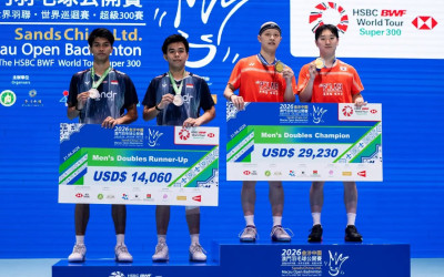 Hasil Final Macau Open 2026: Kena Tikung di Gim Kedua, Devin/Faathir Harus Puas Jadi Runner-Up