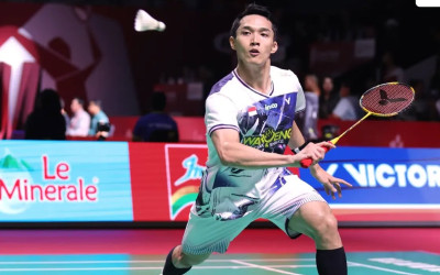 Jonatan Christie Menang atas Jason Teh, Lolos 16 Besar Indonesia Open 2026