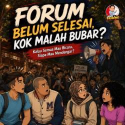 Komik Genzi: Duh, Kok Bisa Forum Dialog Dibubarin?